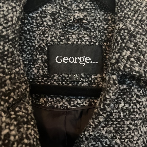 Black Melange Coat - Picture 2 of 4